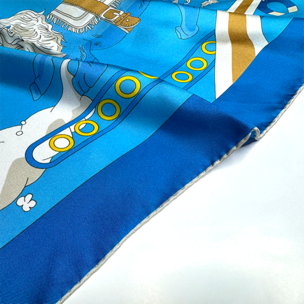 [ coming soon ] Popcorn Dreams 90 scarves _ 爆米花之夢 _ snorkel blue：圖片 3