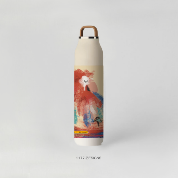Macaw 1_金剛鸚鵡 保溫瓶 500ml｜一杯兩用